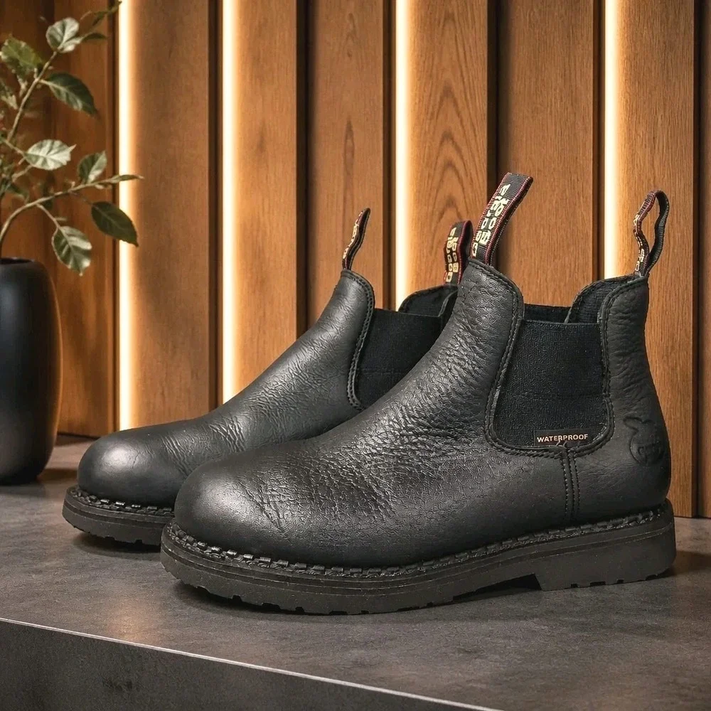Georgia Giant Revamp Waterproof Work Chelsea Work Boot GB00376 Men's 9.5 W